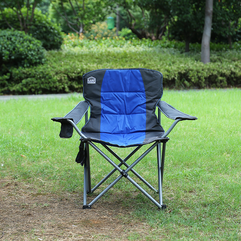 22 sillas plegables al aire libre sillas de acampamiento de doble capa de algodón gruesas reposabrazos portátiles sillas de pesca de acampamiento