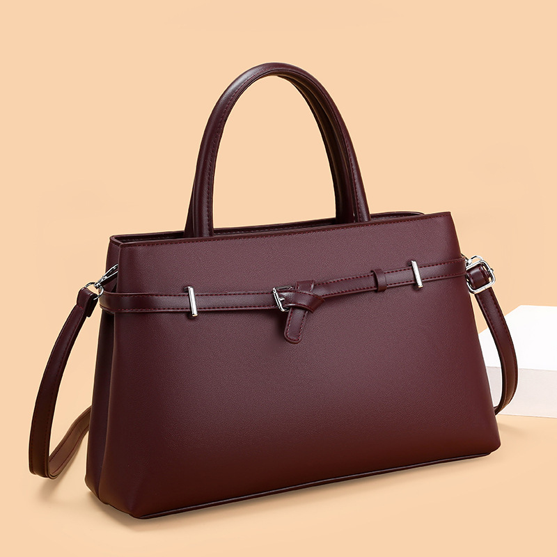 2026 Spring New Cross-Border Vintage Tote Handbag, Large Capacity, High-End Fashion Commuting Bag for Women
