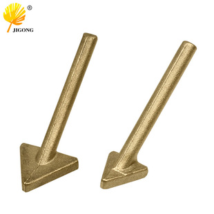 Exterior Heating Triangle Copper Plaque Flat Head Triangle Repair Soldering Iron Copper Head Leather Raft Repair Wrinkle Removal Iron