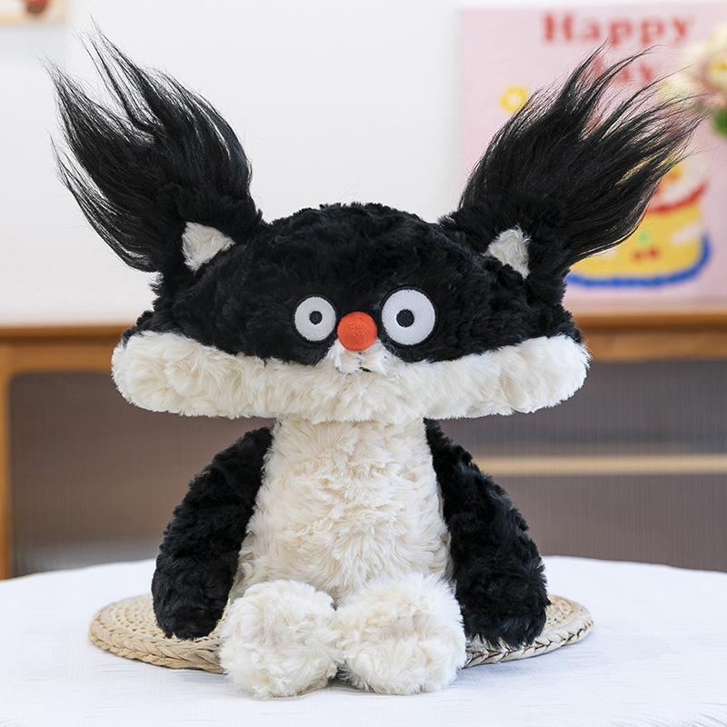 新しいかわいいと奇妙なキツネのぬいぐるみシミュレーション動物人形布人形睡眠枕コンパニオンギフト|undefined