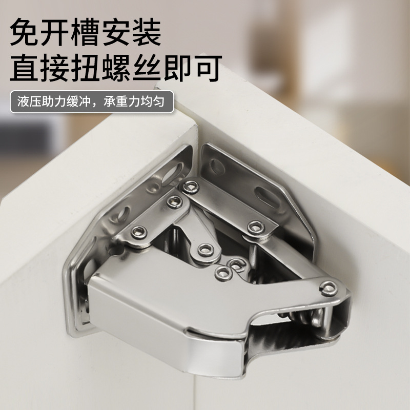 3 pulgadas 4 pulgadas agujero-libre ranurado bisagra bala Rana bisagra hidráulica amortiguación puerta del armario puente bisagra