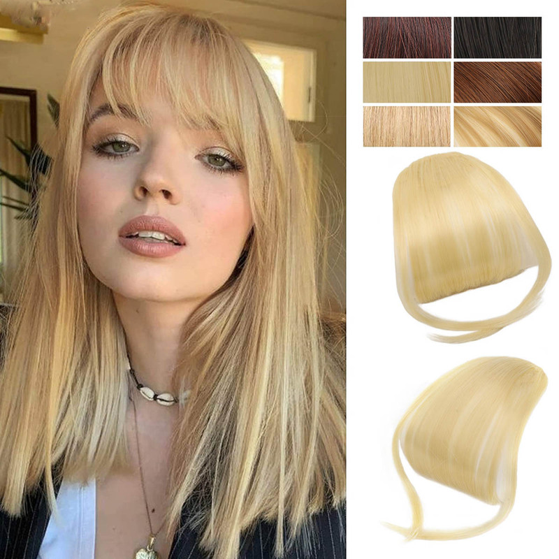 Air Bangs with Sideburns, One-Piece Natural Hairpiece to Cover Hairline, Reduce Age, with Airy Bangs Air Bangs with Sideburns, One-Piece Natural Hairpiece to Cover Hairline, Reduce Age, with Airy Bangs