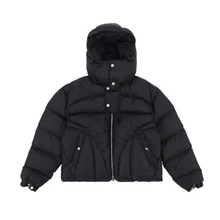Qihong Clothing Club American Retro Trendy Niche Functional Design Hooded Thickened Casual Autumn and Winter Zipper Jacket Cotton-padded Men