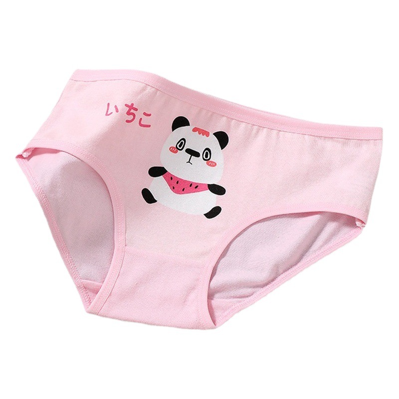 Cross-Border Girls' Underwear Wholesale Pure Cotton Triangle Panties for Girls Amazon Hot-Selling Triangle All-Cotton Children's Underwear for Girls