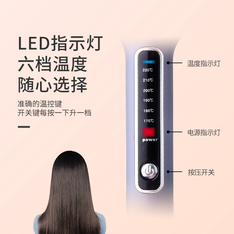 KEMEI anión férula KM-740 no duele el cabello calentamiento rápido húmedo y seco plancha de pelo sin costuras image 5
