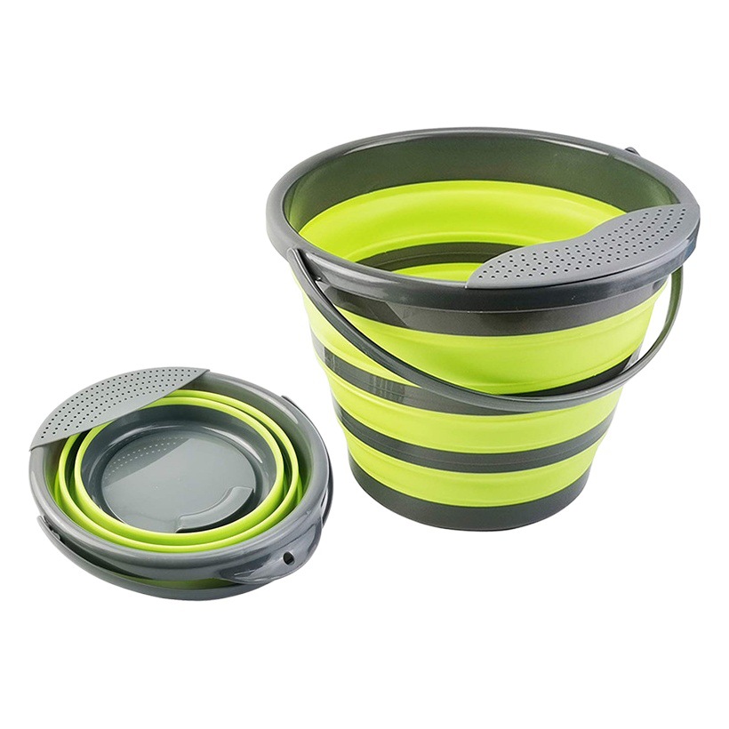 Canasta de filtro de agua para el hogar Cesta de drenaje retráctil plegable redonda cuadrada Cubo de almacenamiento plegable Lavabo de cocina