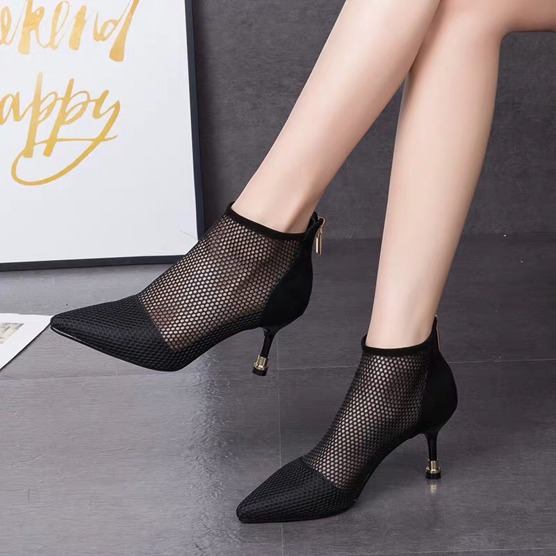 Summer boots pointed-toe