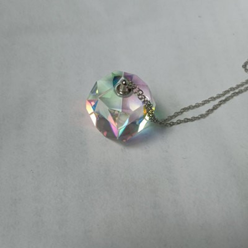 Sol catcher cadena colgante color prisma Cubo de luz sol catcher adornos cristal óptico equipo enseñanza
