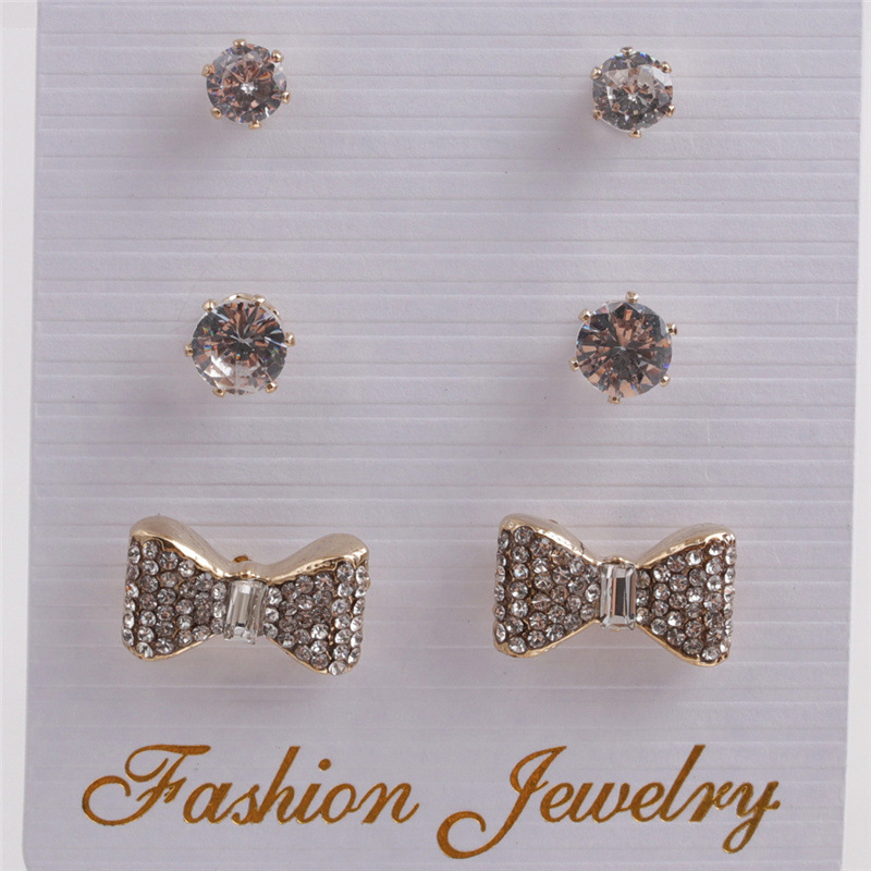 Fashion pearl alloy love earrings setpicture9