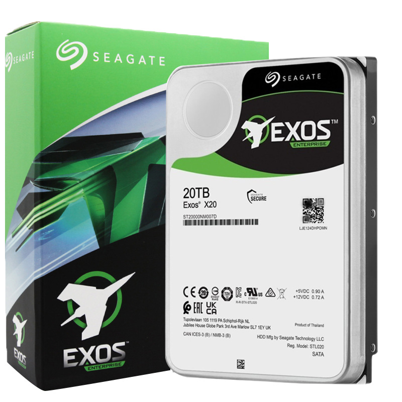 Seagate希捷银河企业级20T机械硬盘ST20000NM002H 氦气盘 3.5英寸