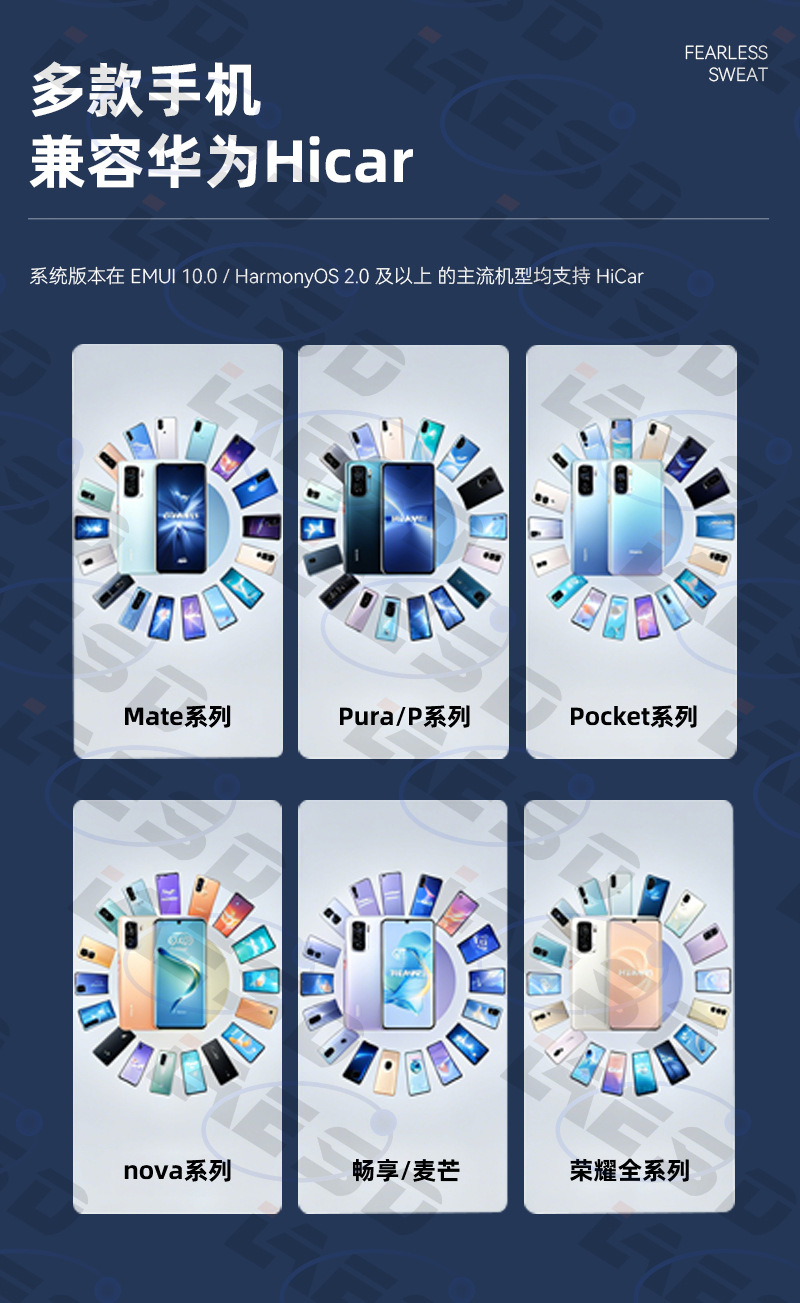 Best-selling original car wired CarPlay to HiCar box, smart car-machine interconnection, wireless Huawei HiCar box
