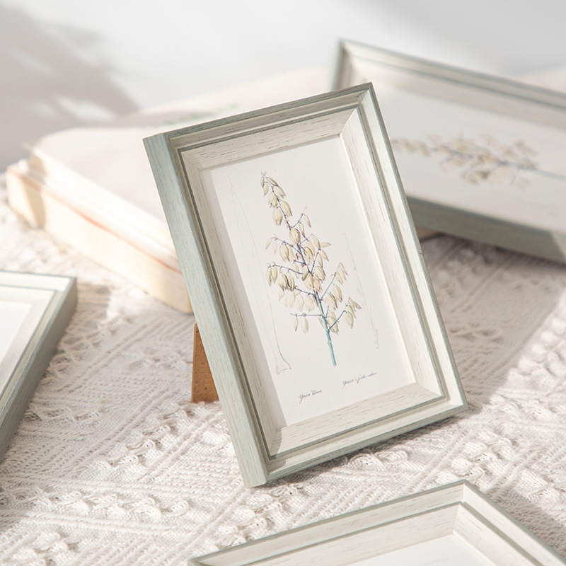 Photo printing and frame placement, versatile horizontal and vertical creative wall hanging, minimalist 6-inch, 7-inch, 8-inch A4 desk photo frame decoration