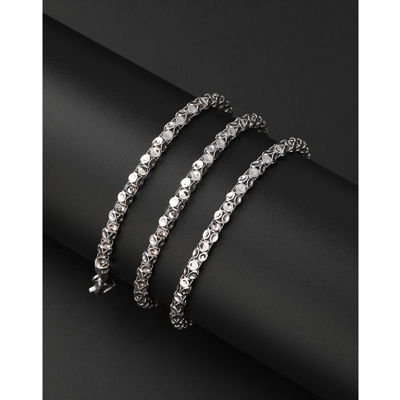 Collar de plata esterlina 925 para hombres 4MM cadena de linterna personalidad dominante versátil de verano moda masculina accesorios de hip hop cadena