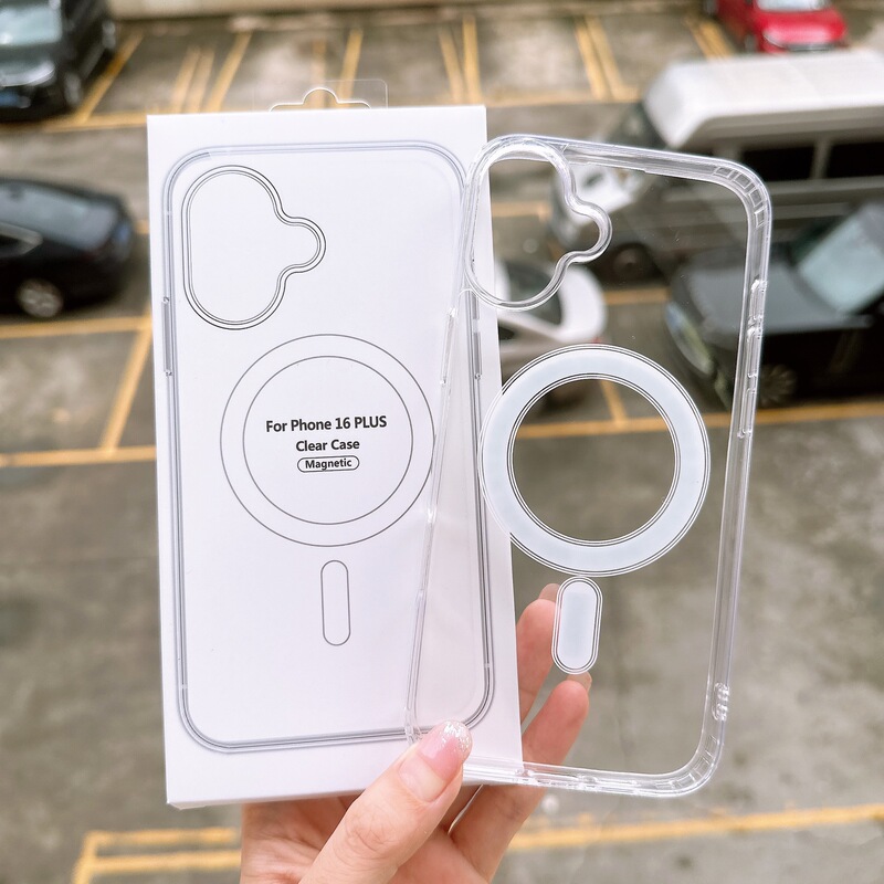 适用iPhone17promax手机壳Magsafe磁吸苹果16透明亚克力14pro硬壳|undefined
