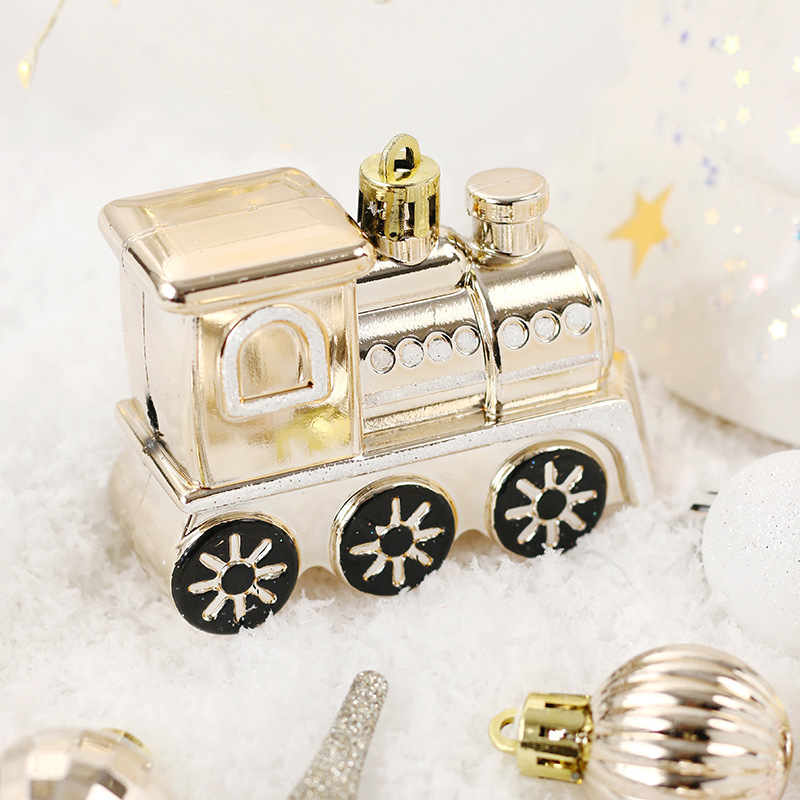 Decoraciones de Navidad 50 Unids Champagne oro pintado traje de bola de Navidad colgando adornos decoración del árbol de Navidad colgante