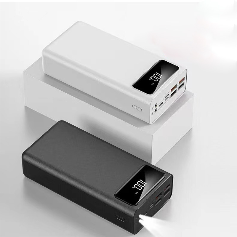 Viaje al aire libre viajar fuente de alimentación portátil 50000 mAh salida porosa con lámpara LED pantalla digital inteligente