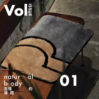 ins抽象搞怪植绒地毯浴室卫生间门口进门加厚簇绒地垫卧室床边毯