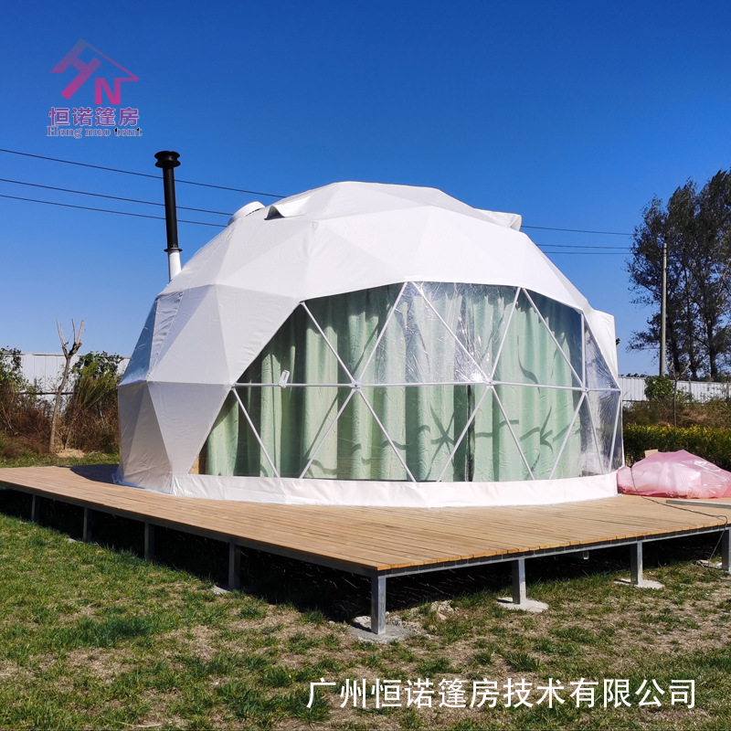 广州厂供应户外特色民宿酒店星空帐篷球形篷房圆顶帐篷Dome tent