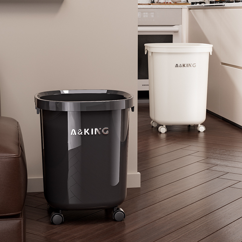 Basura sala de estar de alto valor visual lujoso ligero basura de aire inodoro de cocina casera cesta de papel dormitorio inodoro sanitario