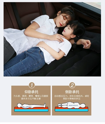 Vehicle-mounted inflatable bed Inflatable Car Mattress, Rear