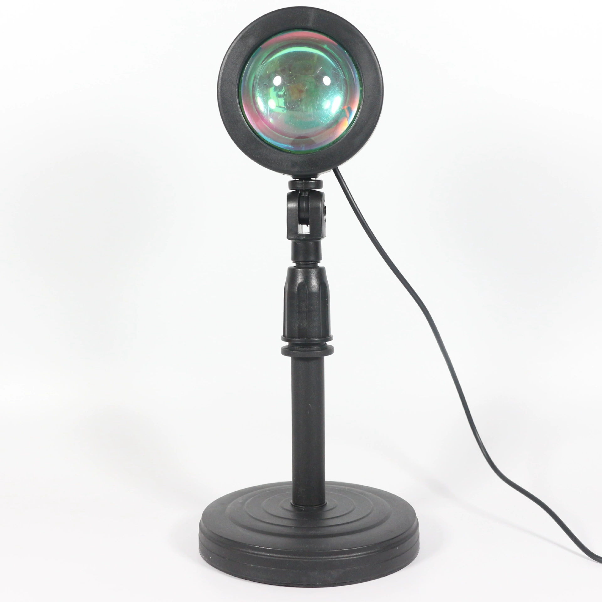 Люминесцентная светодиодная лампа-проектор Sunset LED Fill Light, 16 цветов через приложение+пульт или водяной рябь, 10–18 Вт, 26–32 см