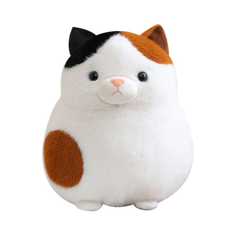 Muñeca de peluche de pelota de gato encantadora y suave para acompañar a los niños para enviar regalos a la novia de la popularidad en línea muñeca de gato