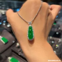 Натуральный бирманский изумрудный кулон полный зеленый серебряный край инкрустирован ожерельем фудо