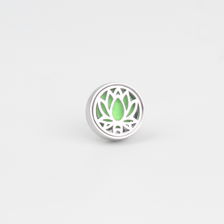 Aromaterapia piedra hebilla fragancia válvula de respiración clip Perfume Aceite Esencial pecho pin hebilla de acero inoxidable logotipo Hong Kong, Macao y Taiwán tiro especial image 16