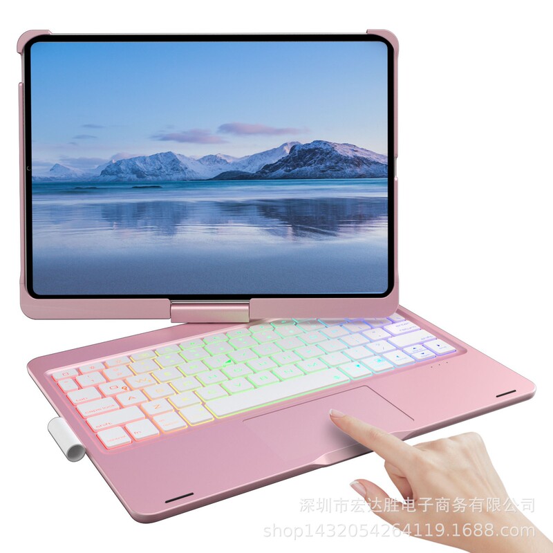 [Cross-Border Hot Product] iPad Magic Keyboard Is Suitable for 11inch Air7 Touch-Sensitive Backlit Bluetooth 2025