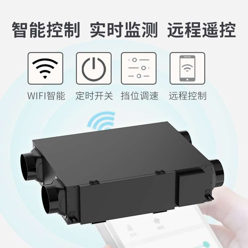 Household Ceiling-Mounted Fresh Air Ventilation Machine, Air Purifier, Haze Removal Machine, Central System, Full Heat Exchanger, Central Fresh Air System