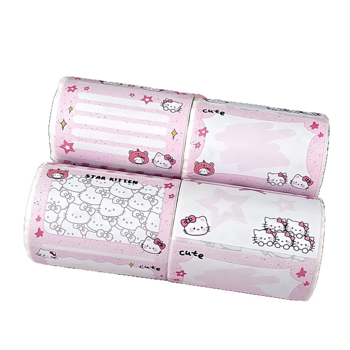 Рулонные наклейки Star Cat — 150 шт. (4×6 см), милые мультяшные заметки для школьников