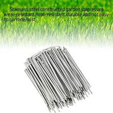 U型地钉组合装200pc地膜钉防草布钉园艺地布钉镀锌丝园艺必备