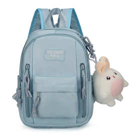 休闲百搭单肩包少女日系学院风卡通水豚大学生双肩包女2024新款包