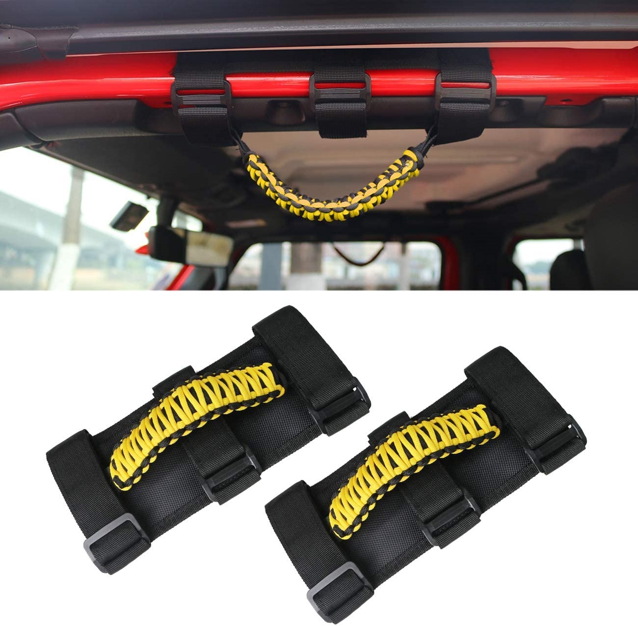 Car modified Wrangler off-road vehicle handle bus roof handle woven handle car armrest