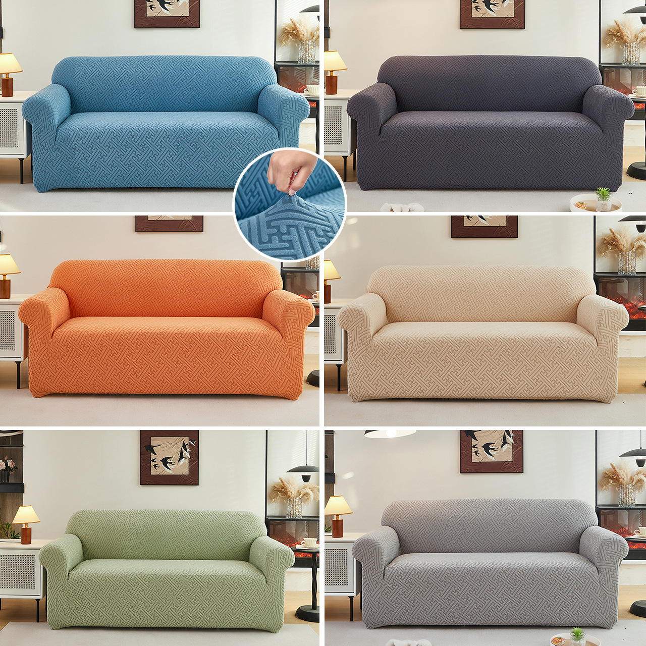 Cross-border Sofa Cover All-inclusive Universal Cover Thickened Jacquard Stretch Lazy Sofa Cover Dust Cover Fabric Cover