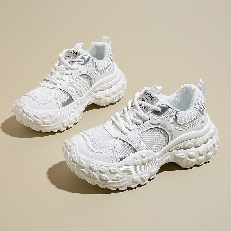 Bn8805 Nuove scarpe da donna alla moda in stile coreano da papà, primavera estate, suola spessa in rete_voghion.com