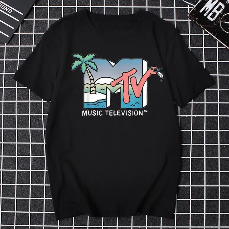 T-Shirt Clothing Music Graphic Fun Fashion Hip-Hop Men's T-Shirt Women's Tv Mtv Tv Plus Size T-Shirt Clothing Music Graphic Fun Fashion Hip-Hop Men's T-Shirt Women's Tv Mtv Tv Plus Size