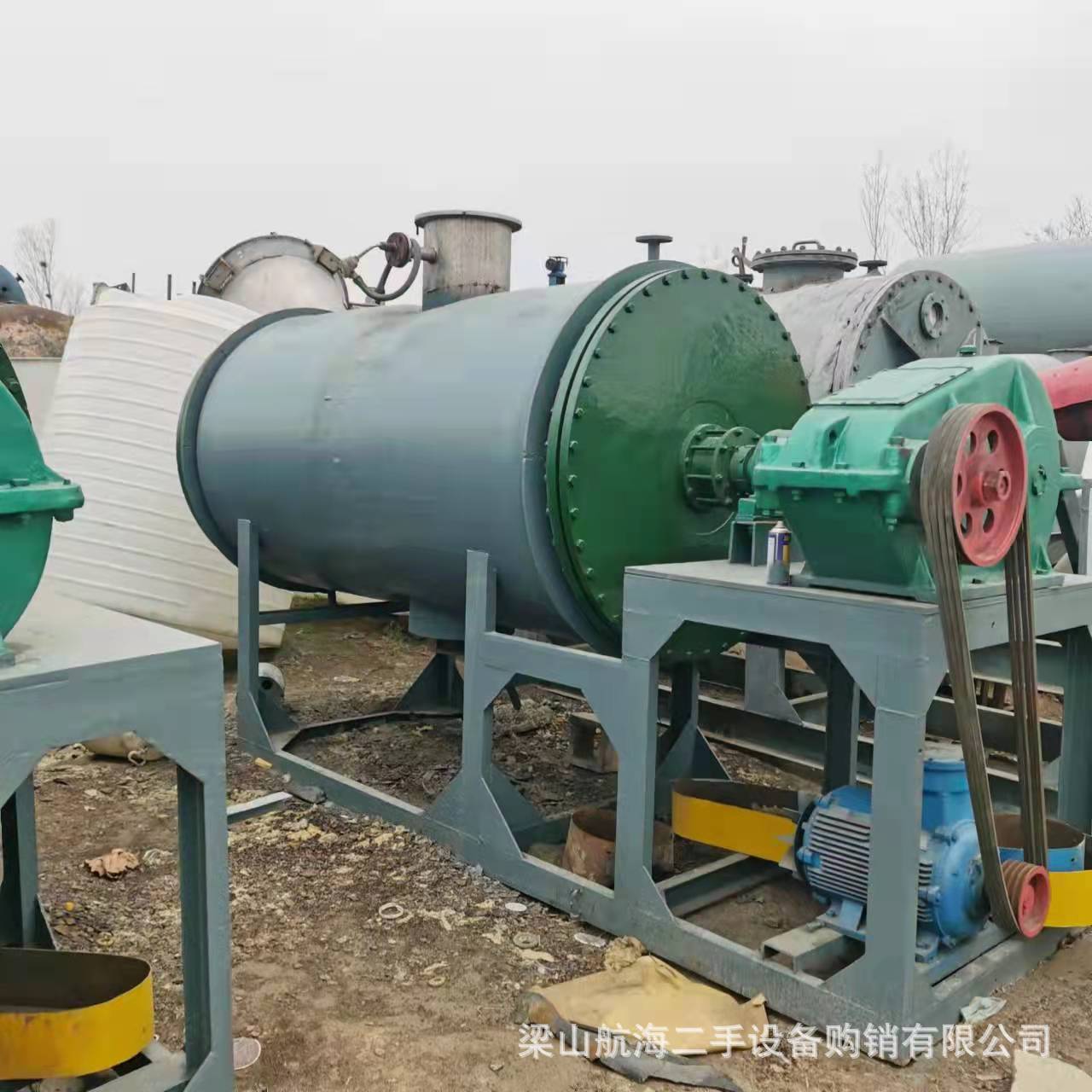 现货不锈钢真空耙式干燥机食品化工浆糊膏状粉泥状热敏性低温