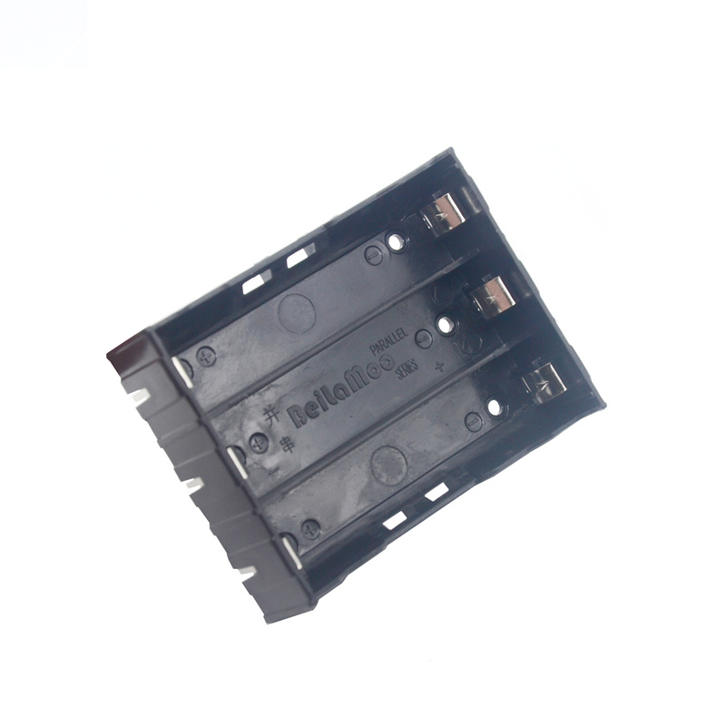 现货供应 18650装3节DIY锂电池盒 3节插针18650电池座