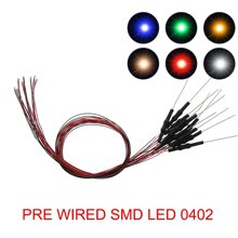 0402带线发光LED12V电压0.28多股线20CM  沙盘模型材料 建筑模型