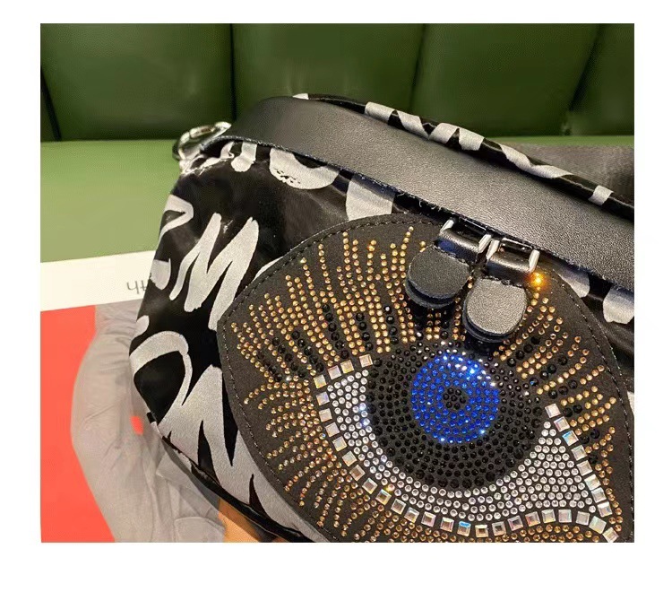Dumpling Shape Shape Medium Size Women's Streetwear Devil's Eye Oxford Cloth Waist Bags