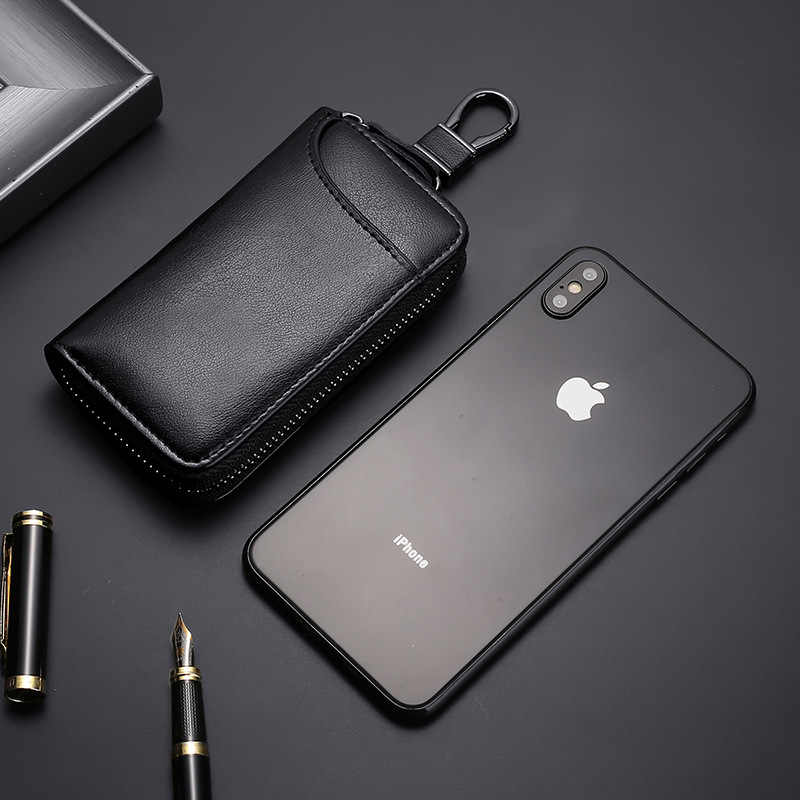 Caso clave simple Universal Business motor coche clave bolsa gran capacidad cintura colgando hogar multi-funcional llavero bolsa