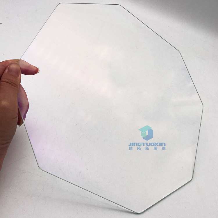 厂家直供钢化玻璃面板专业生产2mm 双面AR镀膜高透光异形钢化玻璃