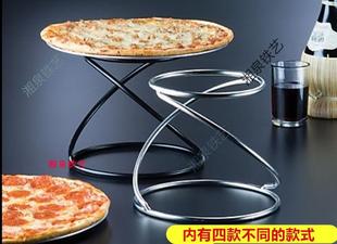 Wrought Iron Plate Dessert Shop Display Stand Dim Sum Tray Shelf Cake Pizza Hotel Tableware Bracket Baking Supplies