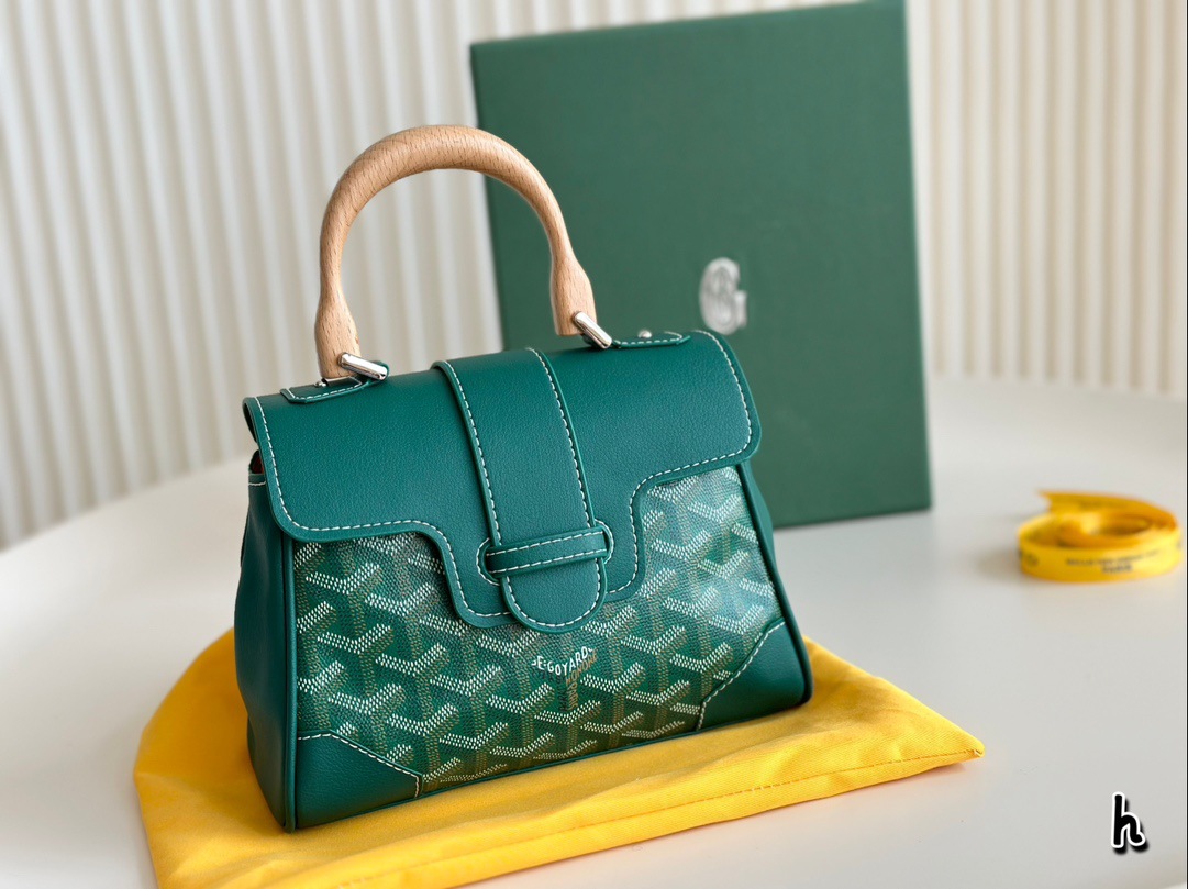 Dientes de perro Sai Kung Bolso 24 Goya GOYARD Bolso de cuero portátil de gran capacidad Trend Classic Fashion Messenger