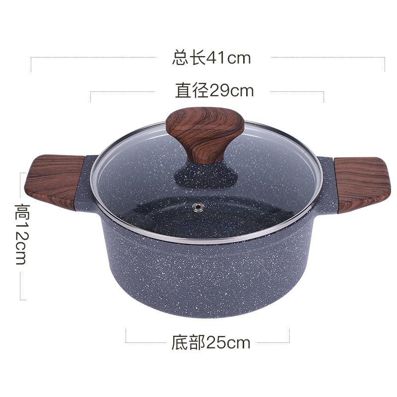 Nuevo casero multifuncional olla de cocción antiadherente regalo de reunión anual al por mayor compuesto fondo práctica caja de regalo de olla de cocción