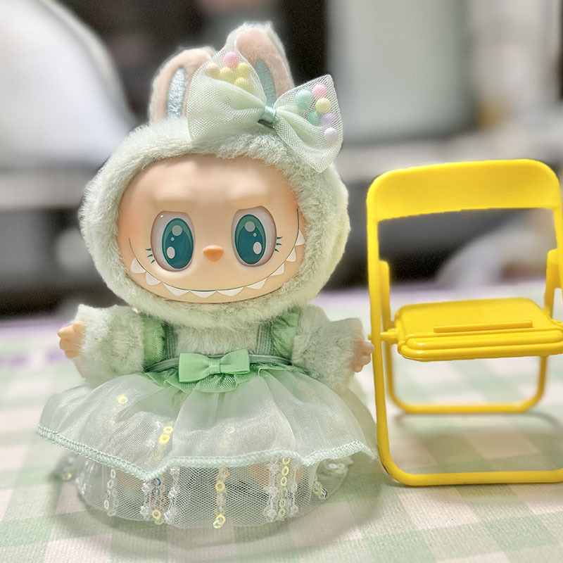 服のみ】第二世代ブラインドボックス ラブブ服 エポキシ樹脂製顔飾り ラブブ シットシットパーティーシリーズ ベビー服 可愛い|undefined