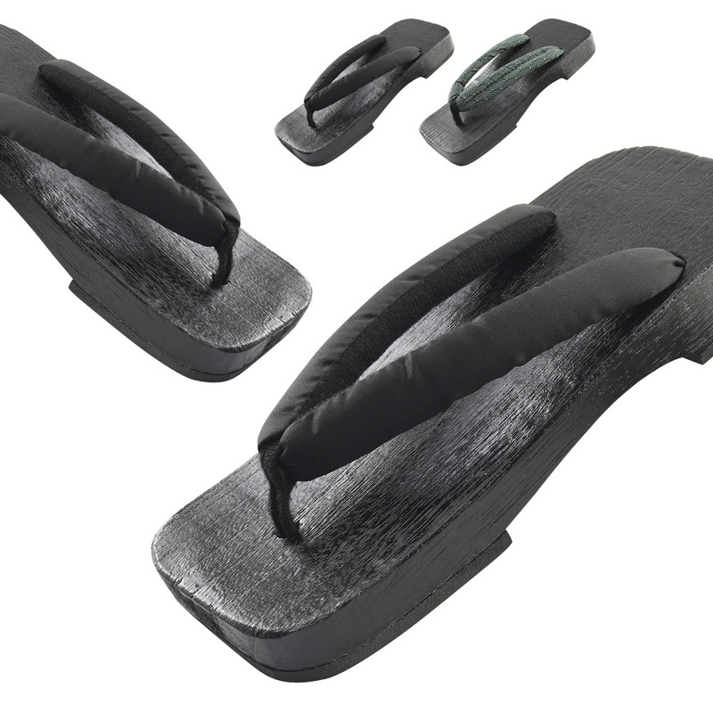 Fashionable All-match Summer Wooden Shoes Men's Wooden Shoes Japanese Casual Home and Outer Wear Flip-flops Non-slip Thick Sole Fashionable All-match Summer Wooden Shoes Men's Wooden Shoes Japanese Casual Home and Outer Wear Flip-flops Non-slip Thick Sole