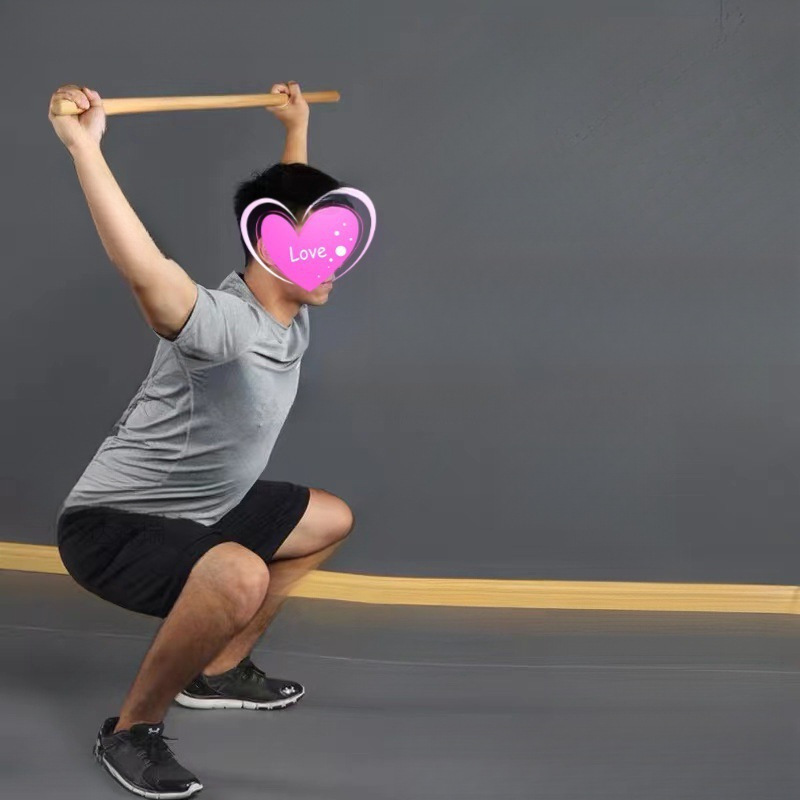 Corrección de palo de madera Evaluación de palo de yoga Corrección de palo de jorobas Relajación de palo de levantamiento de pesas Forma de palo de fitness