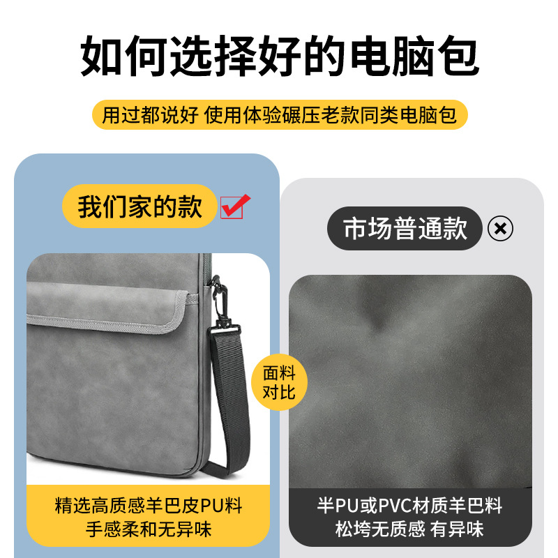 Simple y delgada bolsa de tabletas para iPad, alta sensación de impermeabilización, inclinación de gran capacidad de almacenamiento de tabletas 13 pulgadas